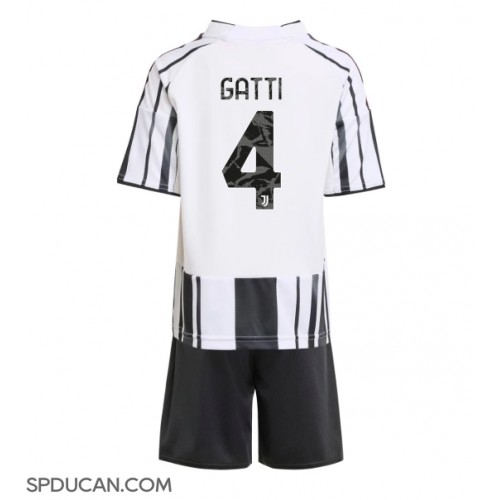 Dječji Nogometni Dres Juventus Federico Gatti #4 Domaci 2025-26 Kratak Rukav (+ Kratke hlače)